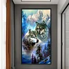 Wolf -11CT Stamped Cross Stitch Kit(40*70cm)