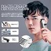 CkeyiN Men's Electric Hair Trimmer, Precision Carved, 0.004 inch (0.1 mm), Mini Size, Hair Trimmer, Washable Blade, Cordless Hair Cutter, T-shaped Razor, USB Rechargeable, For Home Use
