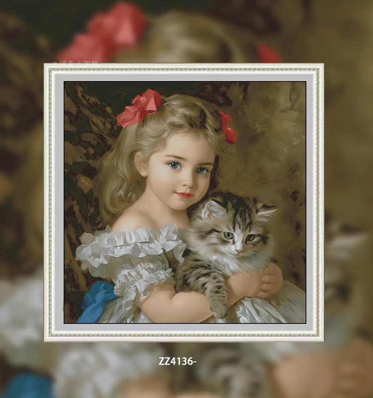 【ZZ4136- Intimate and Close】 Painting Fairy Cross Stitch