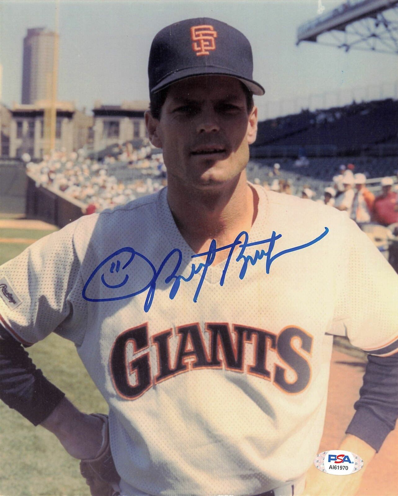 BRETT BUTLER signed 8x10 Photo Poster painting PSA/DNA San Francisco Giants Autographed