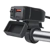 Motorcycle USB Charger 12V Dual USB Type C PD & QC 3.0 Motorcycle Phone Charger with ON/Off Switch for Phone Tablet GPS etc