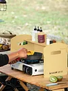 Foldable Camping Wind Shield Portable Gas Stove Windproof Screen for BBQ Cooking