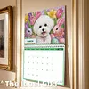 Dog 2027 DIY Diamond Painting Calendar for Adults Flowers Diamond Art Calendars 11.81x9.45 Inch Gem Painting Art Walls Date for Home Business Office Planning Decor