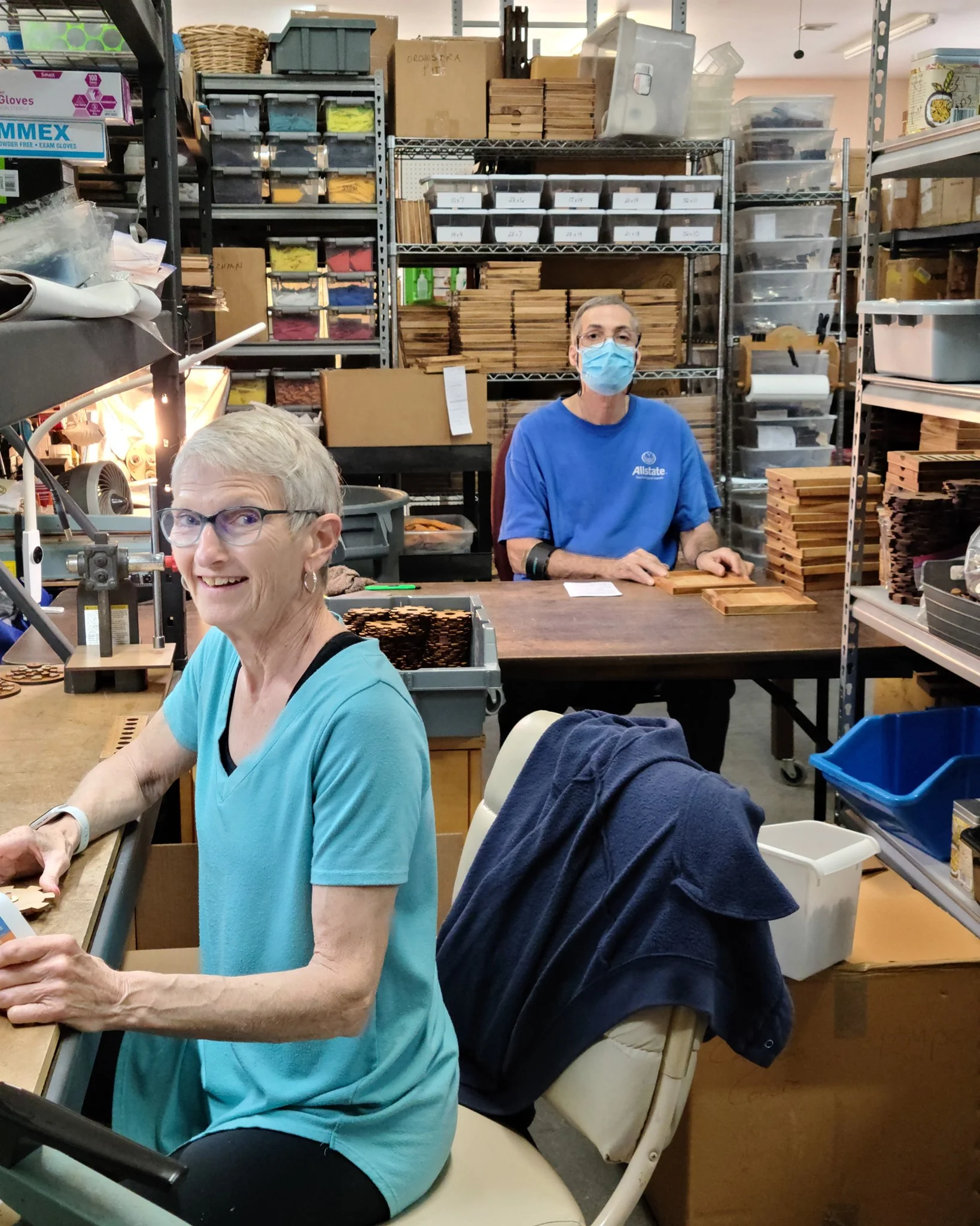 May be an image of one or more people and indoor