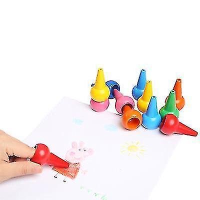 12 colors 3d finger crayons for children non-toxic painting color crayons set