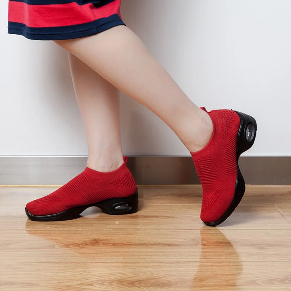 hypersoft Women Sneakers Running Shoes Outdoor Sports Shoes Breathable Mesh Shoes Air Cushion  platform shoes Jazz dance shoes