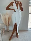 Plunging Empire Midi Dress