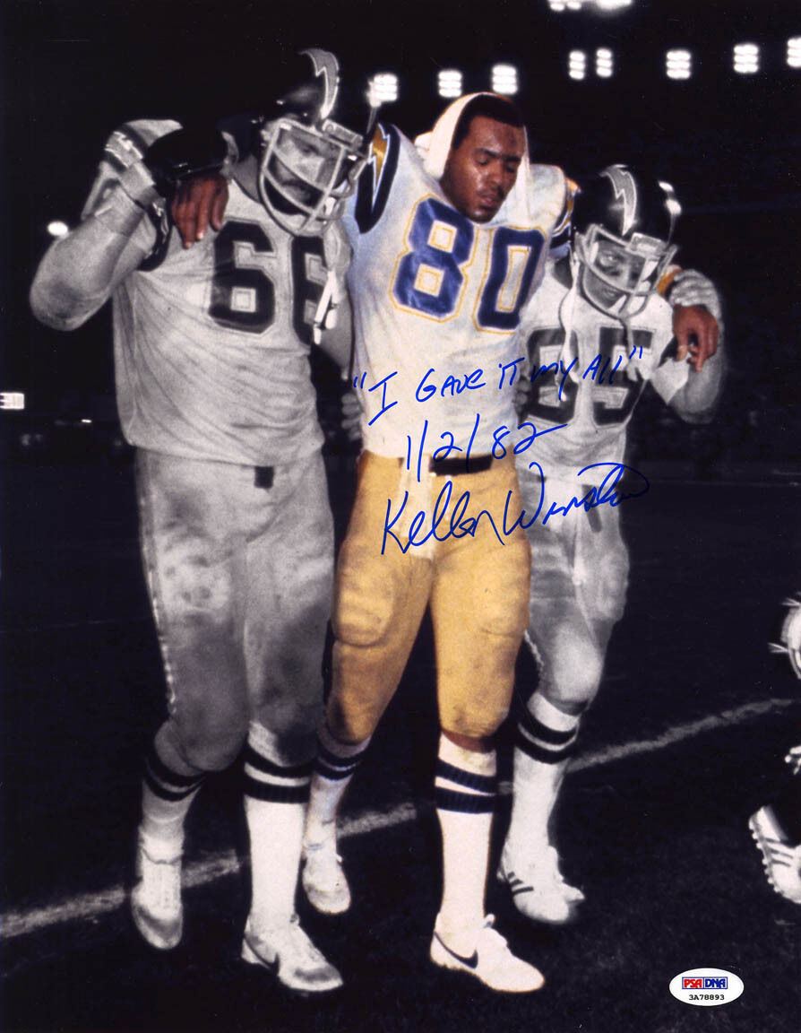 Kellen Winslow SIGNED 11x14 Photo Poster painting Epic in Miami Chargers ITP PSA/DNA AUTOGRAPHED