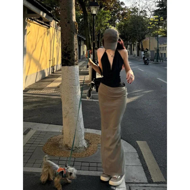 Sdrawing Sdrawing Winter New Fashion Casual Super Fire Age Reduction Ribs Simple Collar Pink Cotton Vest Woman