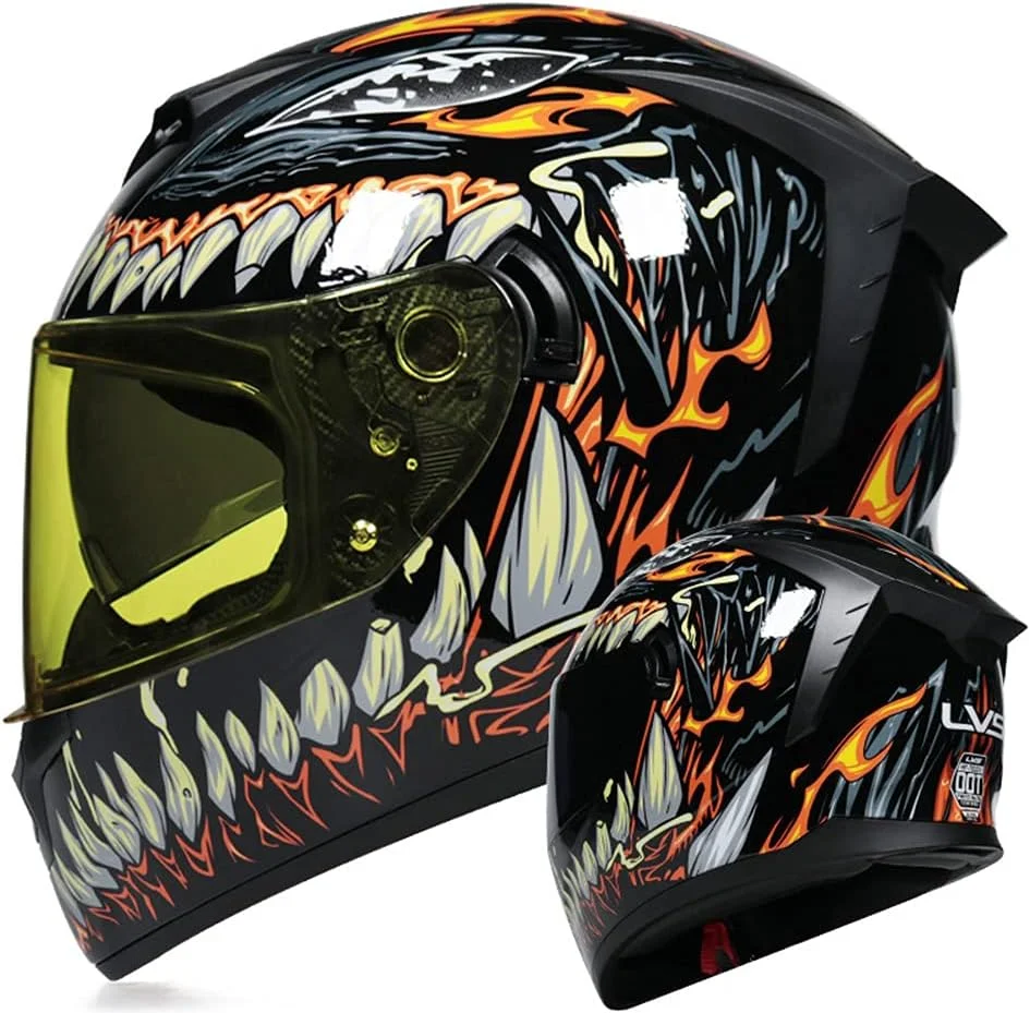 🔥Hot Sale 49% Off🔥Full Face Motorcycle Helmet DOT Approved
