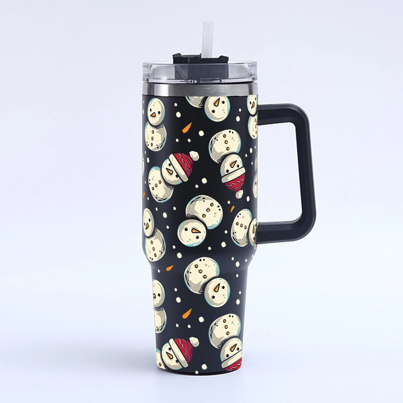 Christmas Cute Santa Claus Snowman Elk 201 Stainless Steel 304 Stainless Steel Thermos Cup 1 Piece