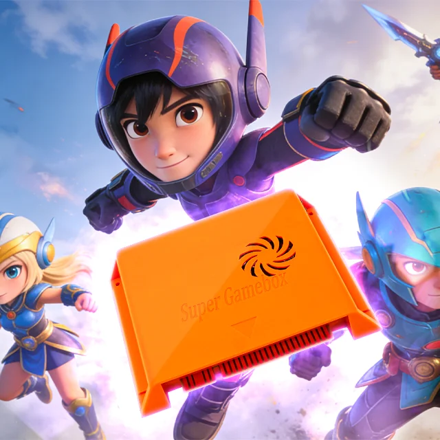 New 64G Arcade Box 2024 4K HD Retro Game Console with Vintage Appeal