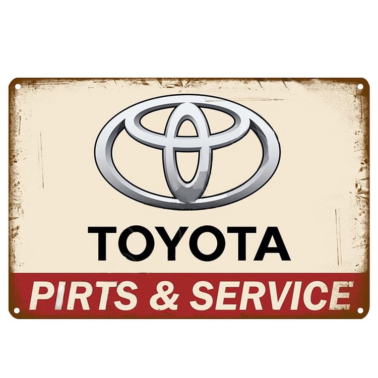 Voiture Toyota - Enseigne Vintage Métallique/enseignes en bois - 20*30cm/30*40cm