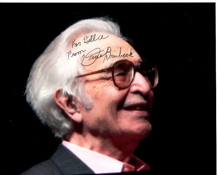 DAVE BRUBECK Autographed Signed Photo Poster paintinggraph - To Billie