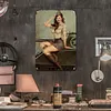 Fille de conscription chaude - Panneaux en &eacute;tain m&eacute;tallique(20*30cm/30*40cm)