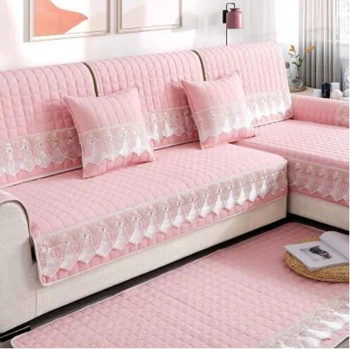 Nigikala Season Corner Sofa Cushion Plaid Non-slip Sofa Cover Protector Chaise Couch Cover 1/2/3/4-seater Sofá Towel for Living Room