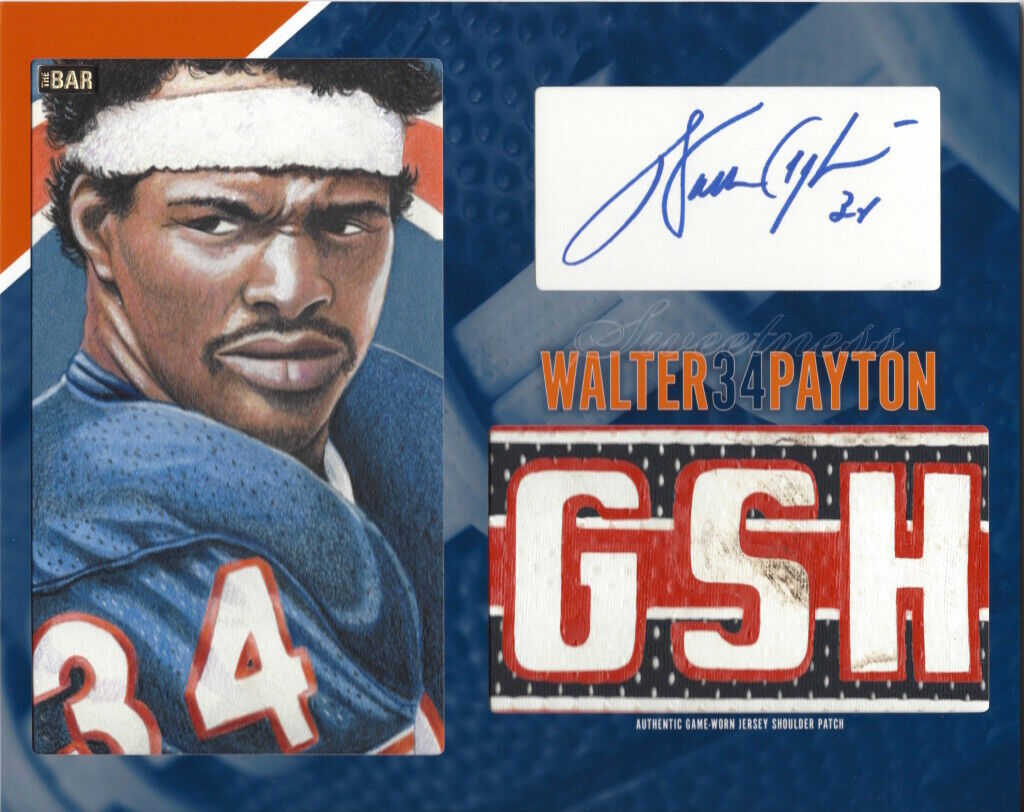 Walter Payton Autographed Signed 8x10 Photo Poster painting Bears HOF Artist REPRINT