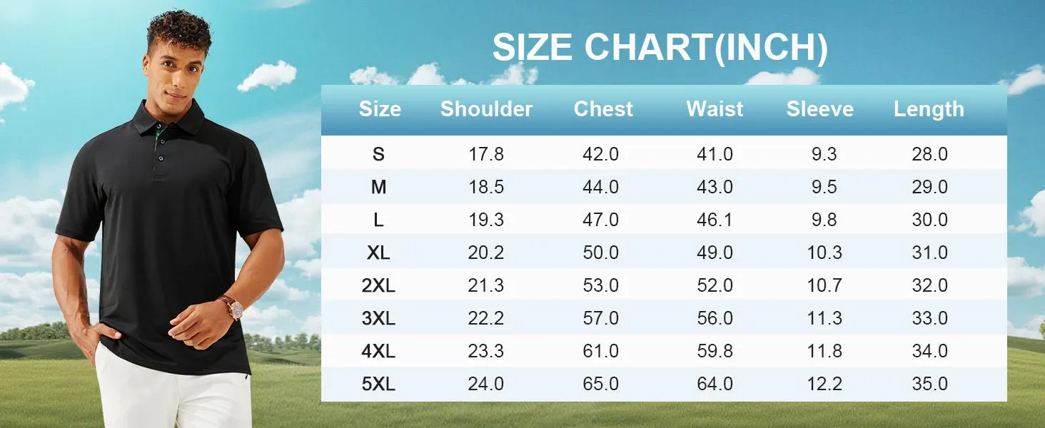 3-Pack Men's Polo Shirts – Soft Breathable Cotton, Comfortable Short Sleeve Casual Fit, Classic Collared Polo Shirts for Work, Golf, Travel & Everyday Wear