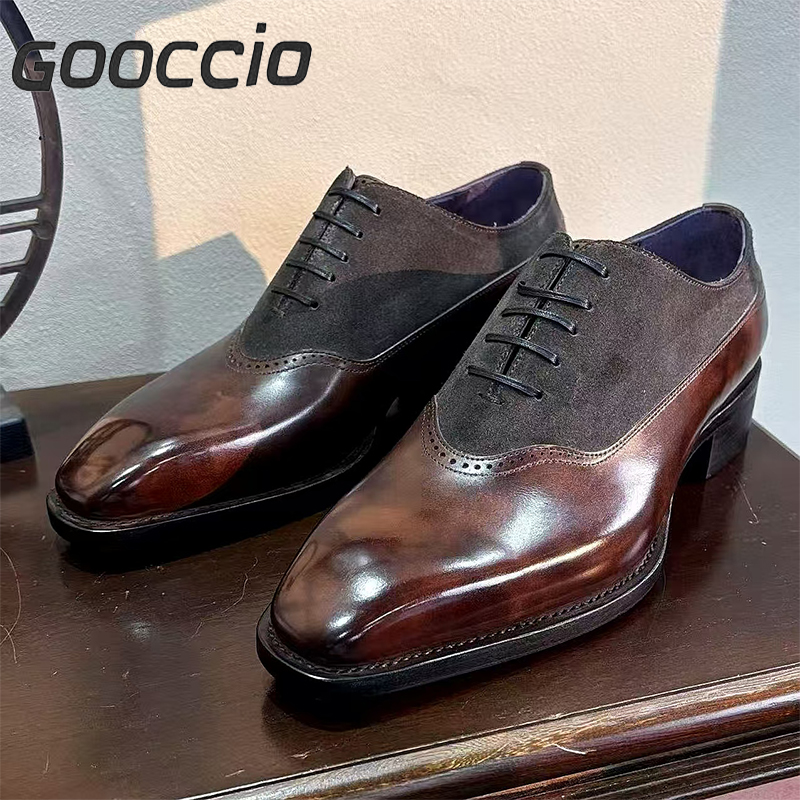 NJ210 Prenium Calf Skin Dress Shoes/Oxford Shoes For Men  GOOCCIO   