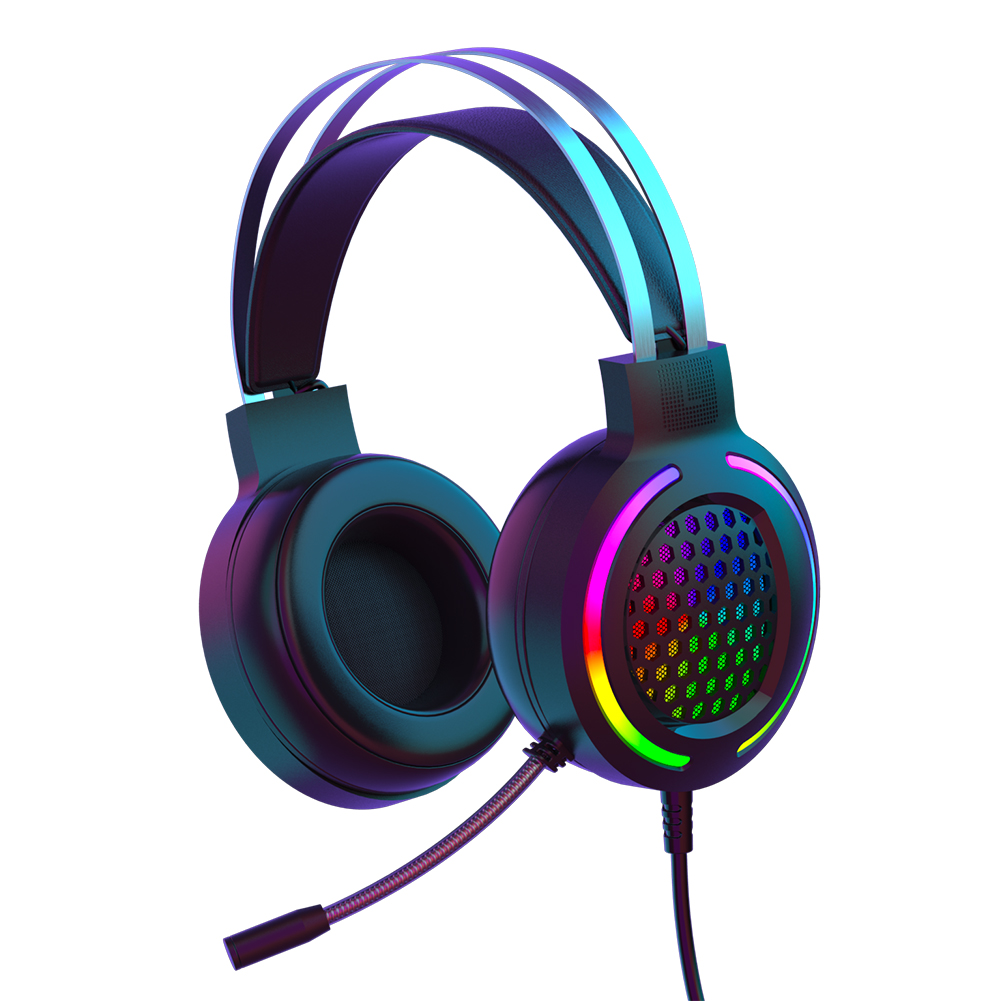 

X2 7.1 RGB Hollow Headphone for E-Sports Gaming Deep Bass USB Wired Headset, 501 Original