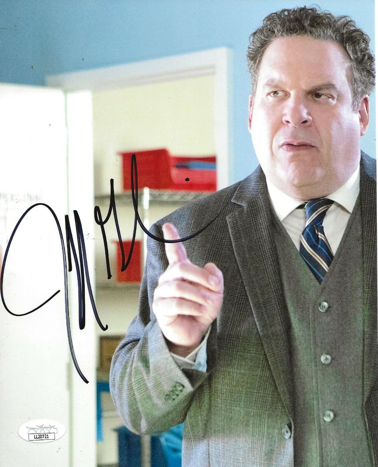Jeff Garlin signed Curb Your Enthusiasm 8x10 Photo Poster painting autographed 4 JSA