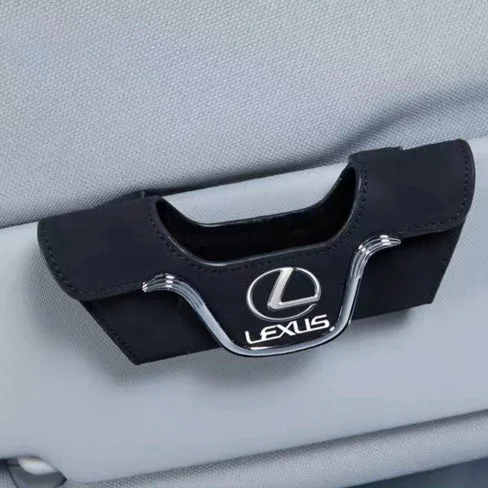 Fashion Suede Car Glasses Holder