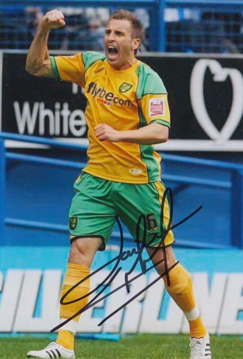 DARREN HUCKERBY HAND SIGNED 6X4 Photo Poster painting NORWICH CITY FOOTBALL AUTOGRAPH