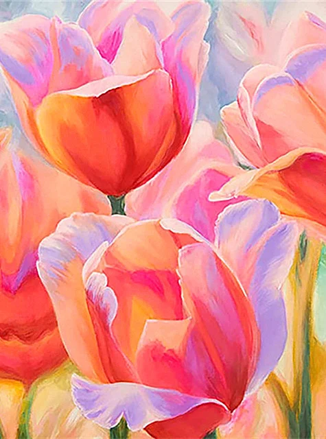 Diamond Painting - Full Round/Square Drill - Flower(30*40 - 50*60cm)