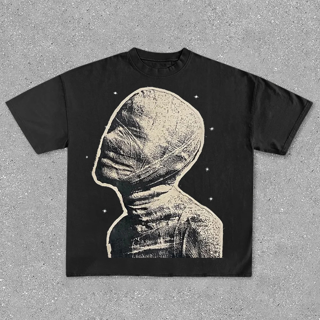 Sopula Vintage Star Mummy Print T-Shirt - SOPULA