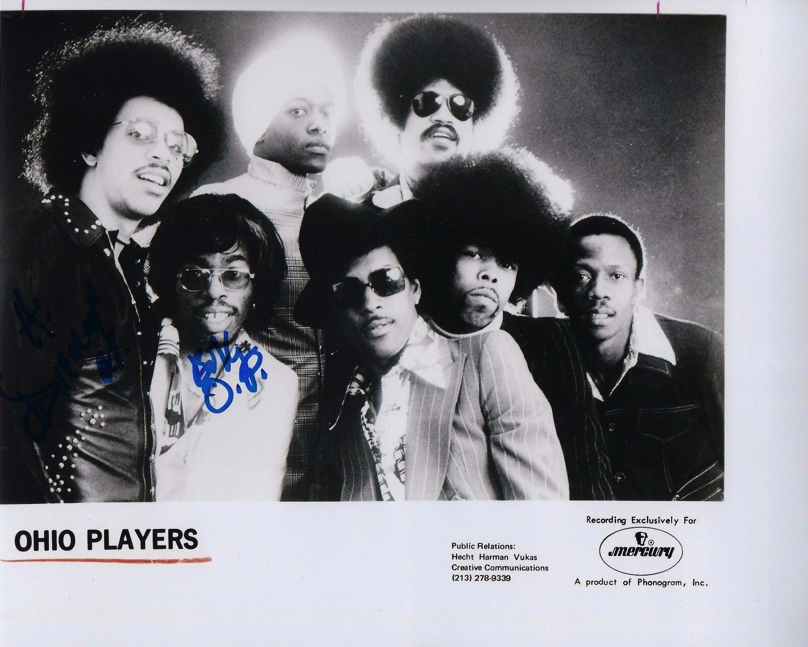 GFA Diamond and Billy Beck * OHIO PLAYERS * Signed Autograph 8x10 Photo Poster painting AD3 COA