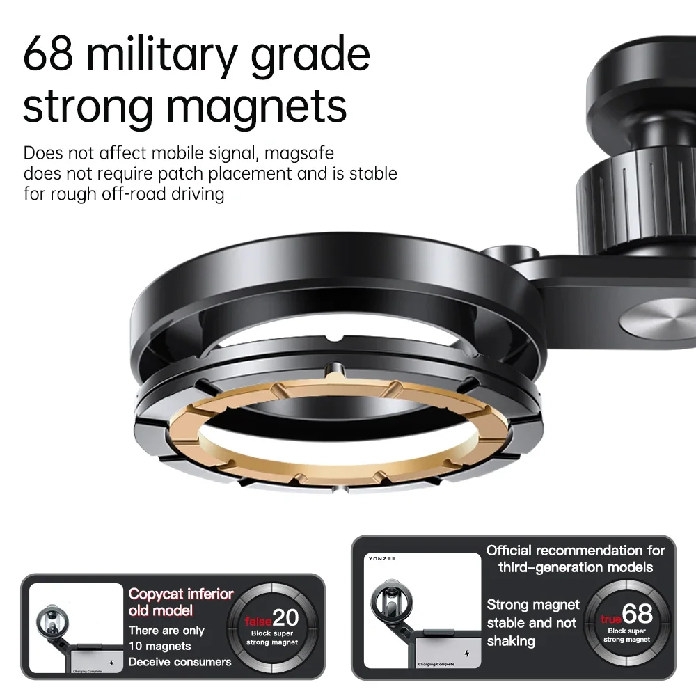 YONZEE Tesla Magnetic Rotatable Phone Holder For Tesla Model 3 Highland/Y