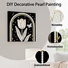 (25x25cm)DIY Pearl Painting Framed Handmade Pearl Material Art Kit Living Room Decor