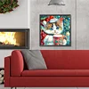 Diamond Painting -DIY Round Drill Christmas Kitten