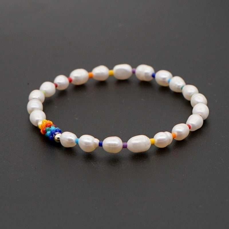 Minimalist Round Freshwater Pearl Beaded Bracelets
