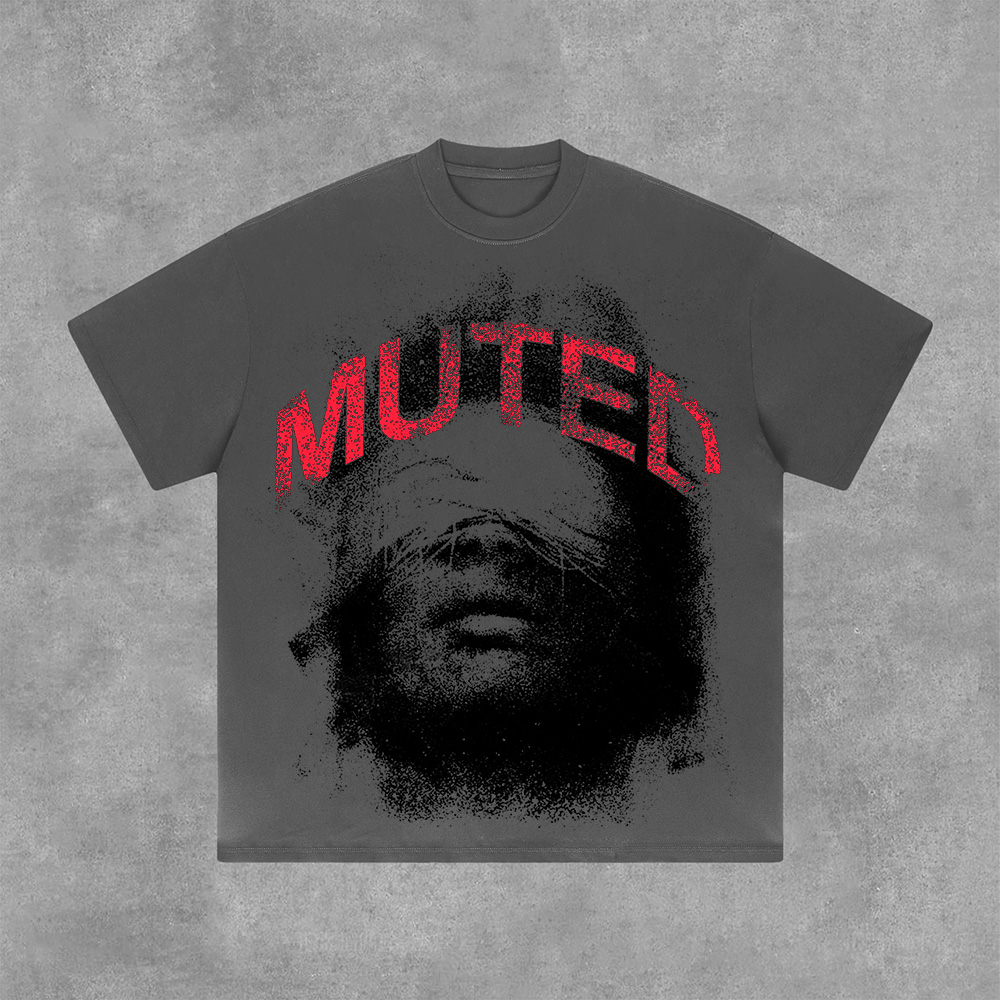 Sopula Vintage Muted In Red Graphic Cotton T-Shirt - SOPULA