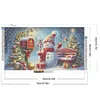 (70*40cm)Christmas Snowman - Full Round Drill Diamond Painting
