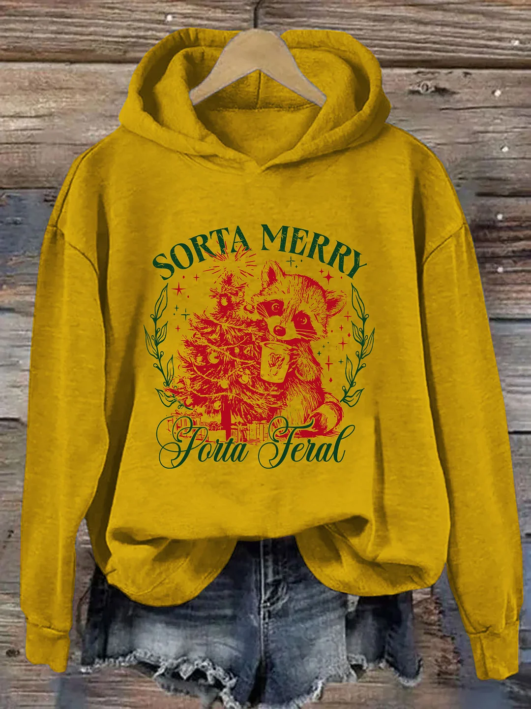 Sorta Merry Sorta Feral Hoodie