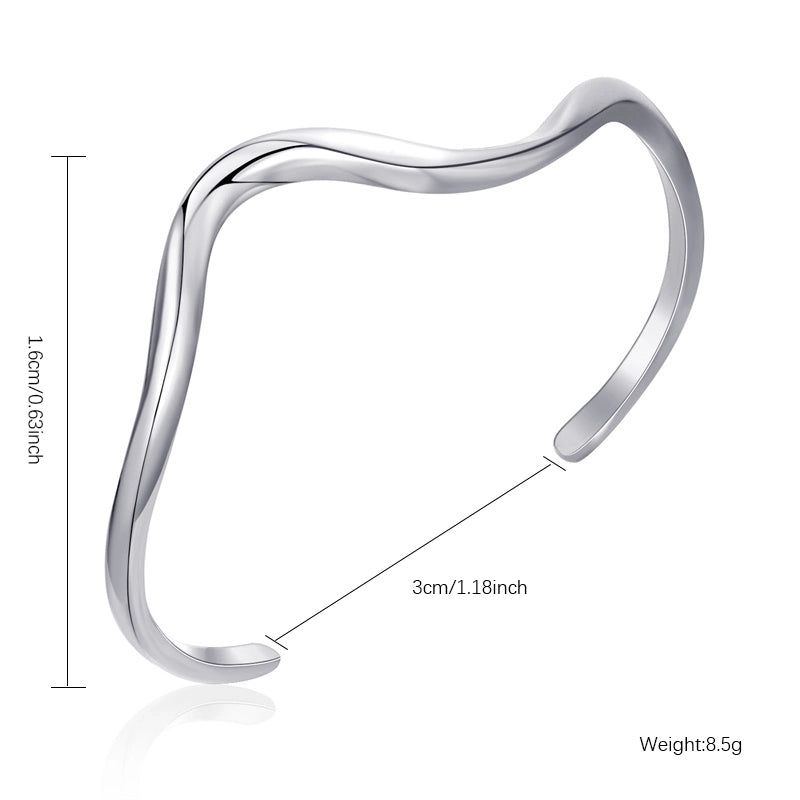 Casual Minimalist Solid Color Stainless Steel Gold Plated Bangle In Bulk