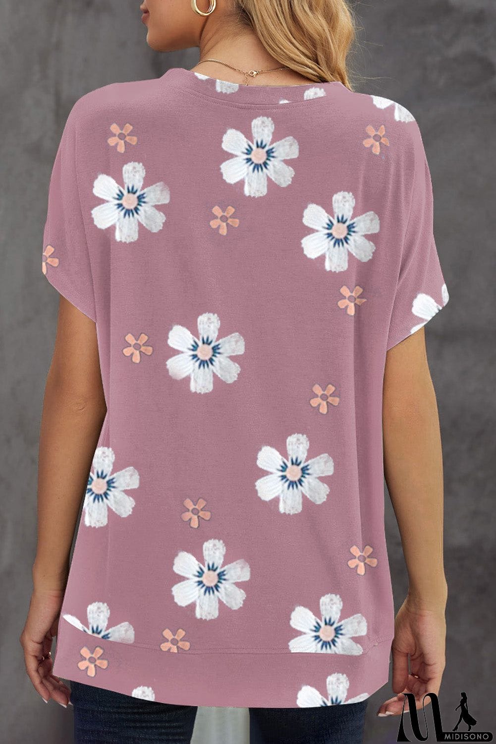 MidiSono - Floral Pattern T-shirt