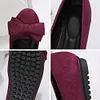 Gioiacombo&trade; Scarpe casual piatte con fiocco in pelle scamosciata da donna