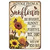 Tournesol de ferme - Panneaux en &eacute;tain m&eacute;tallique(20*30cm/30*40cm)