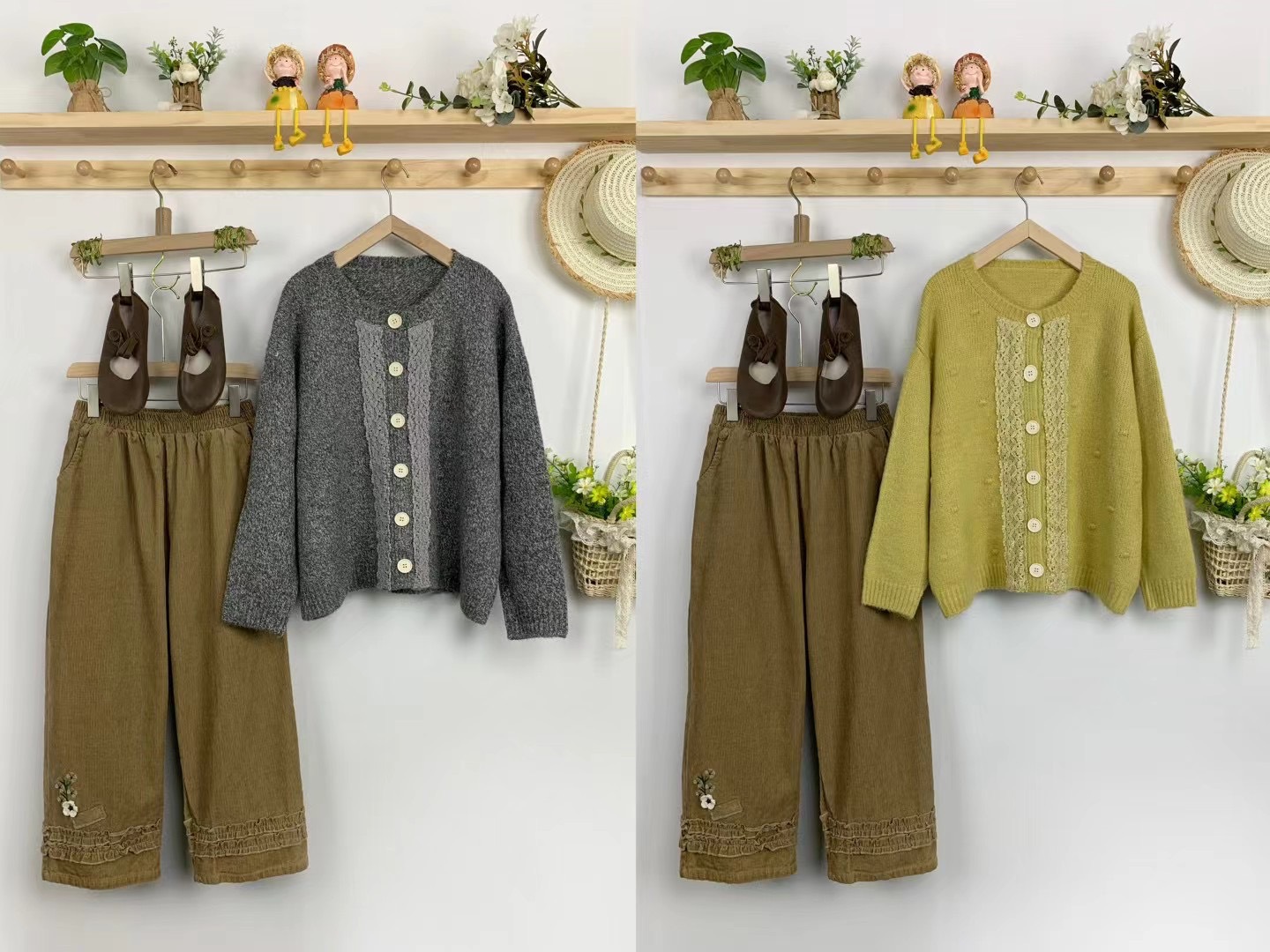 Chicfifth Sweater Women Winter Long Sleeve High Quality Autumn Vintage Top Knitted Cardigan