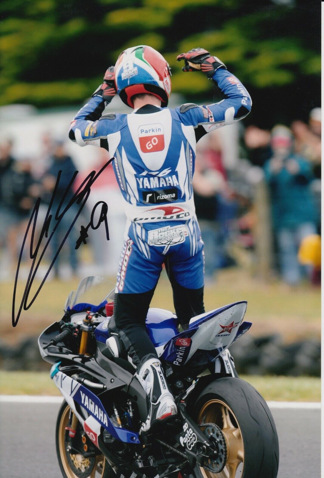 Luca Scassa Hand Signed 12x8 Photo Poster painting - BSB, WSBK, MOTOGP Autograph.