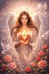 Luxury AB Velvet Diamond Painting Kit - Angel of Love & Peace