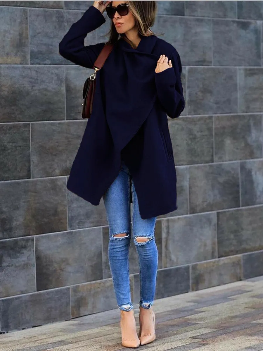 Peru Cold-Weather Wool Blend Lapel Outwear Jacket