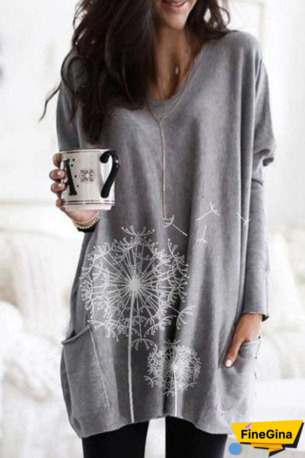 Dandelion Loose Fit Sweatshirt T-shirt