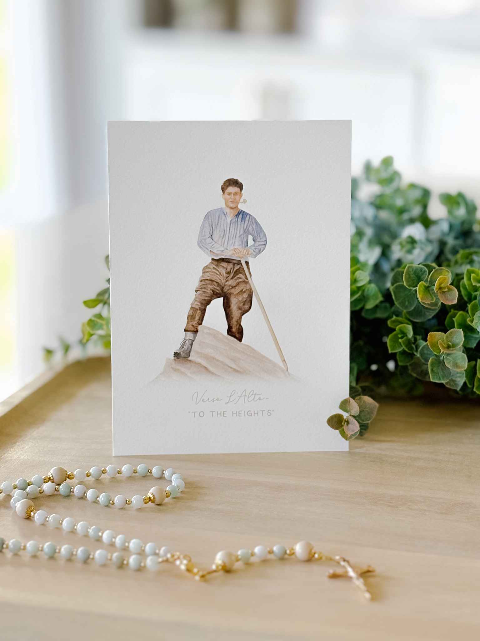 St. Pier Giorgio Frassati - Verso l'Alto - To the Heights - Art Print