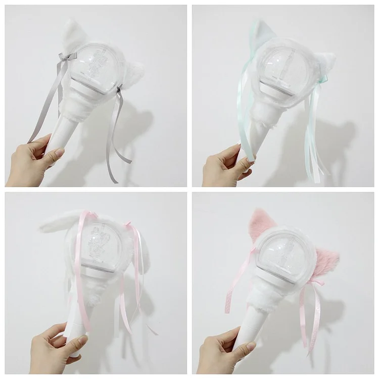 Kpop Stray Kids Light Stick Plush Head Cover Cute Lightstick Headband