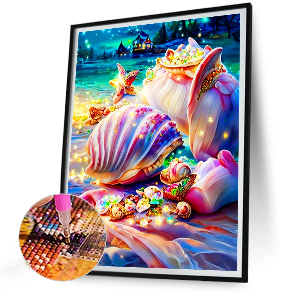 Diamond Painting - Full Round Drill - Beach(Canvas|30*40cm)
