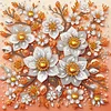 (Pre-Framed)Flowers-Special Shape Diamond Painting Kit(25x25cm)